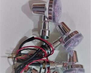 4 Pcs Fancy Indicator Bike Safety Light, Silver